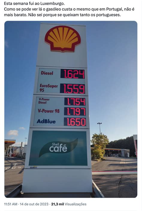 preço combustíveis luxemburgo